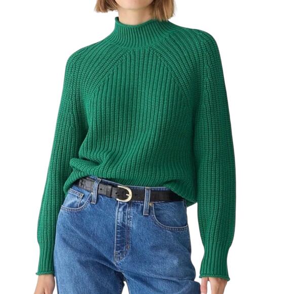 J. Crew Relaxed Rollneck Knit Sweater Size Medium - Picture 2 of 7